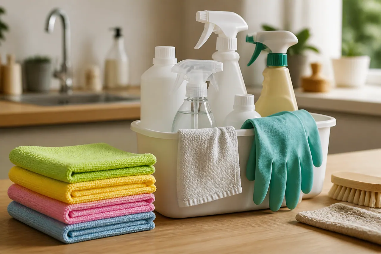 Cleaning equipment prepared for a Kingston upon Thames visit