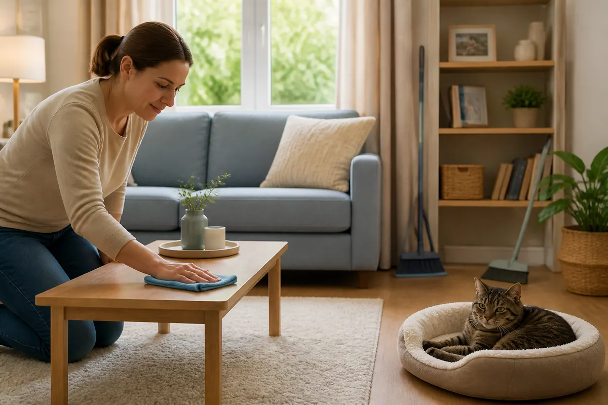 Illustrative residential interior; not a photograph of a customer property in Acton