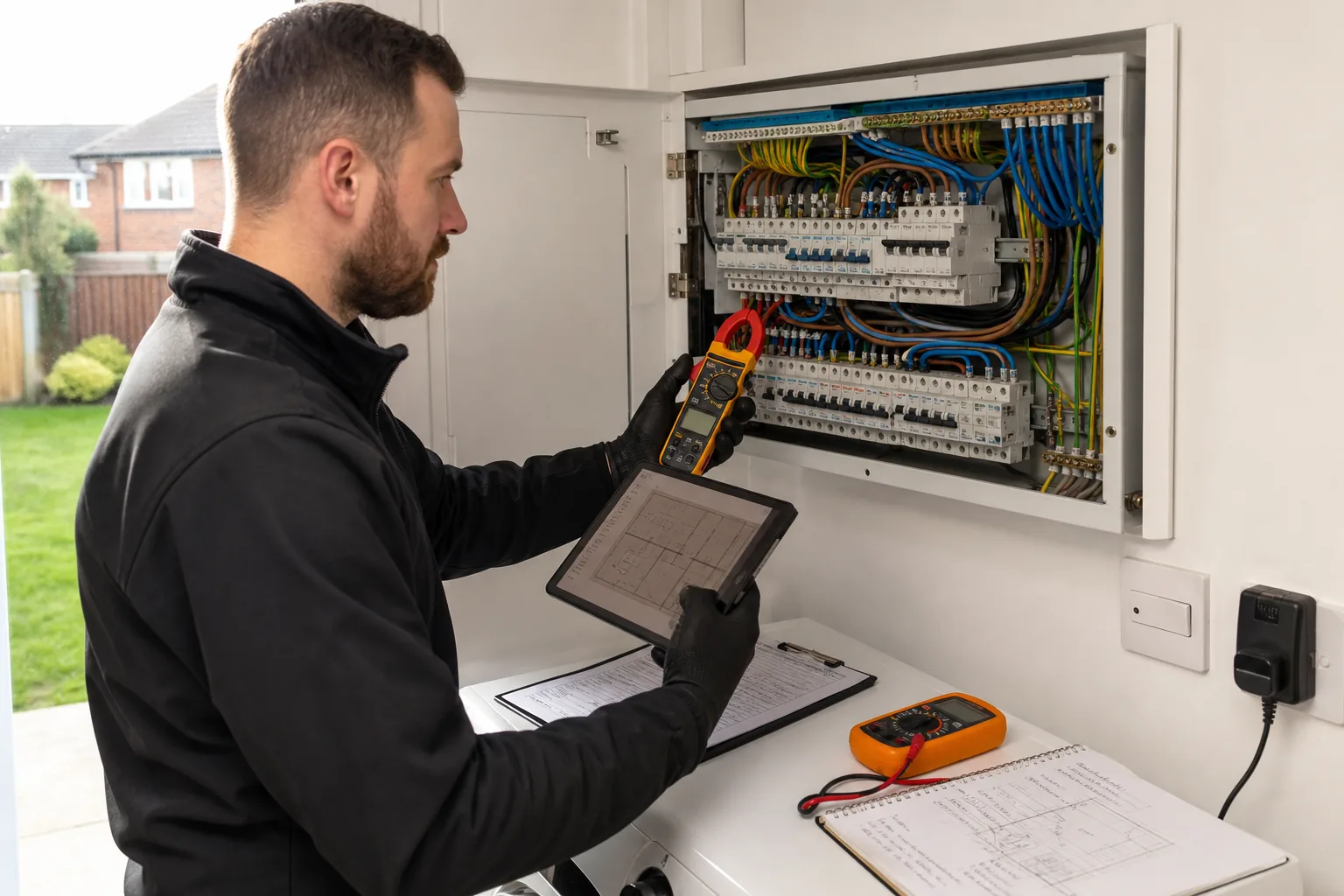 Electrician attending a property in Peckham