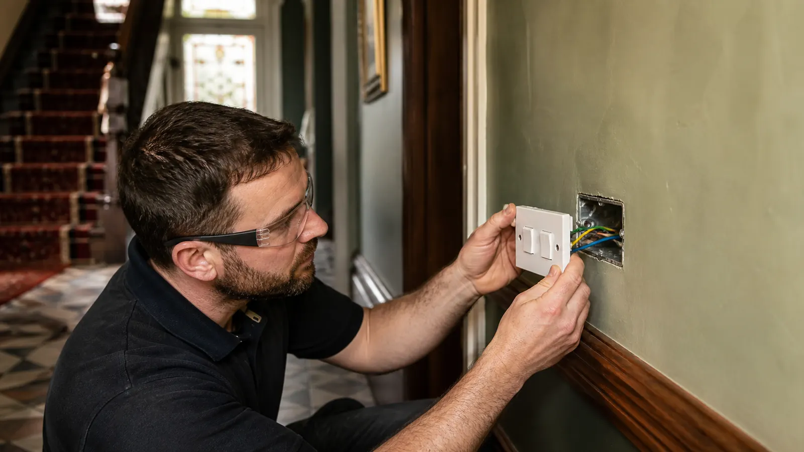 Electrician attending a property in Fulham