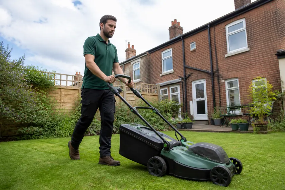 Lawn care — illustrative gardening work