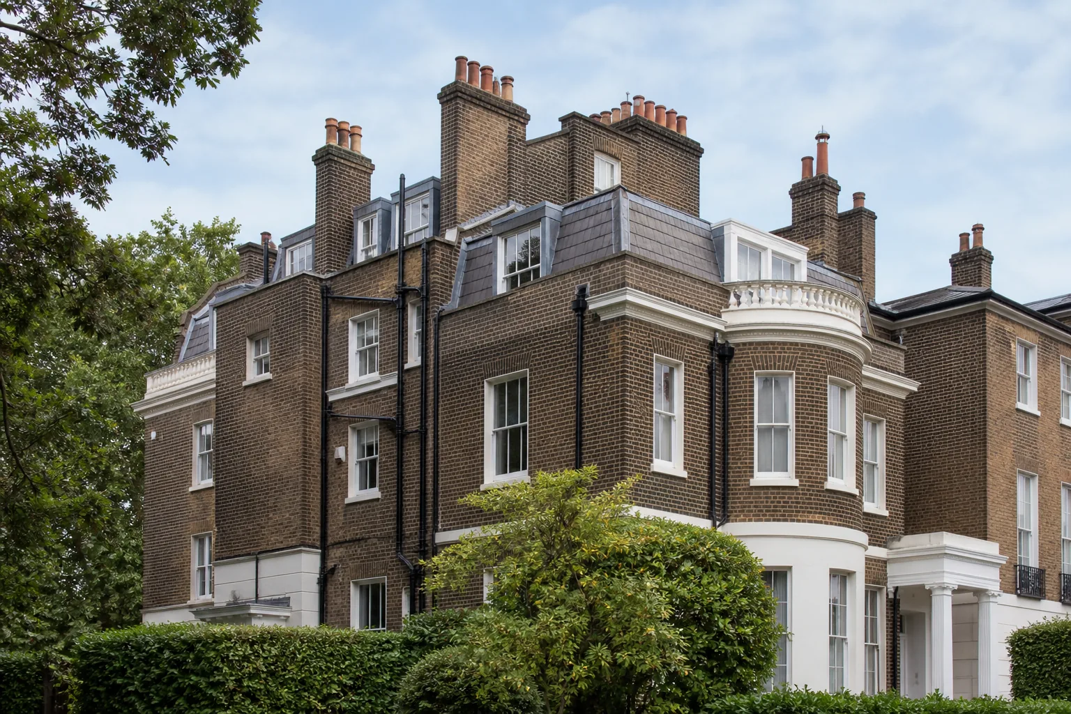 Gutter line on a UK property in Chiswick