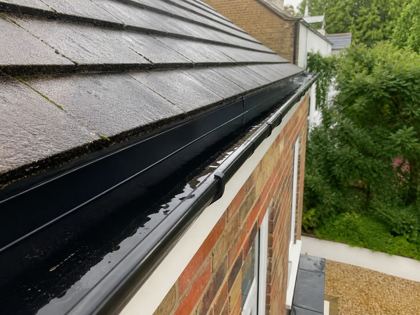 Rainwater goods on a UK property in Staines