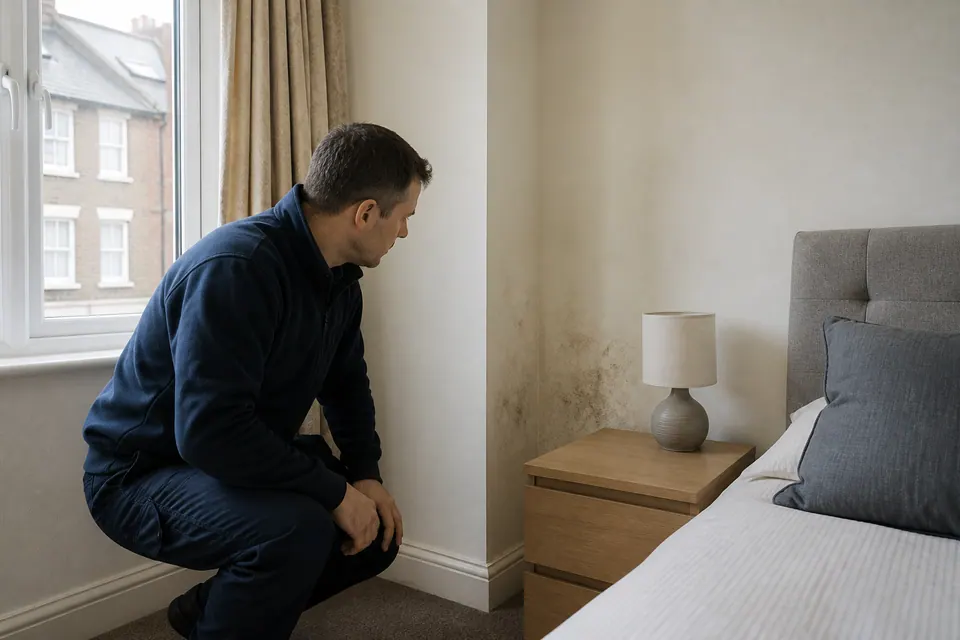 Illustrative bedroom property context