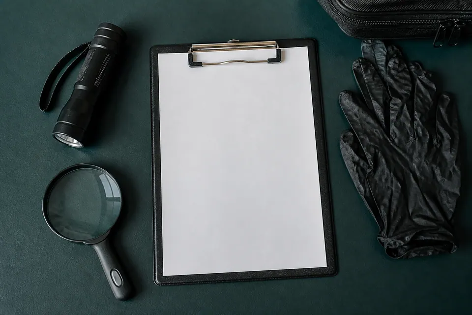 Illustrative equipment used to assess pest evidence