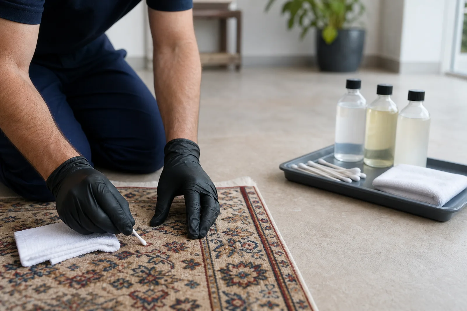 Assessment of a visible rug concern in Canonbury