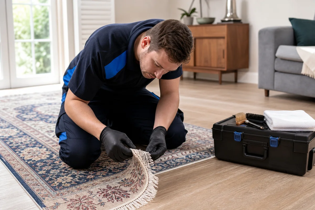 Inspection details for a rug in Belsize Park