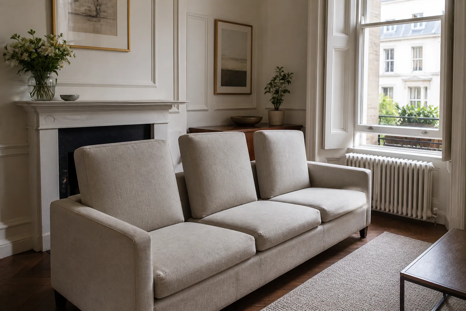daybed and bolster arranged for item-specific drying