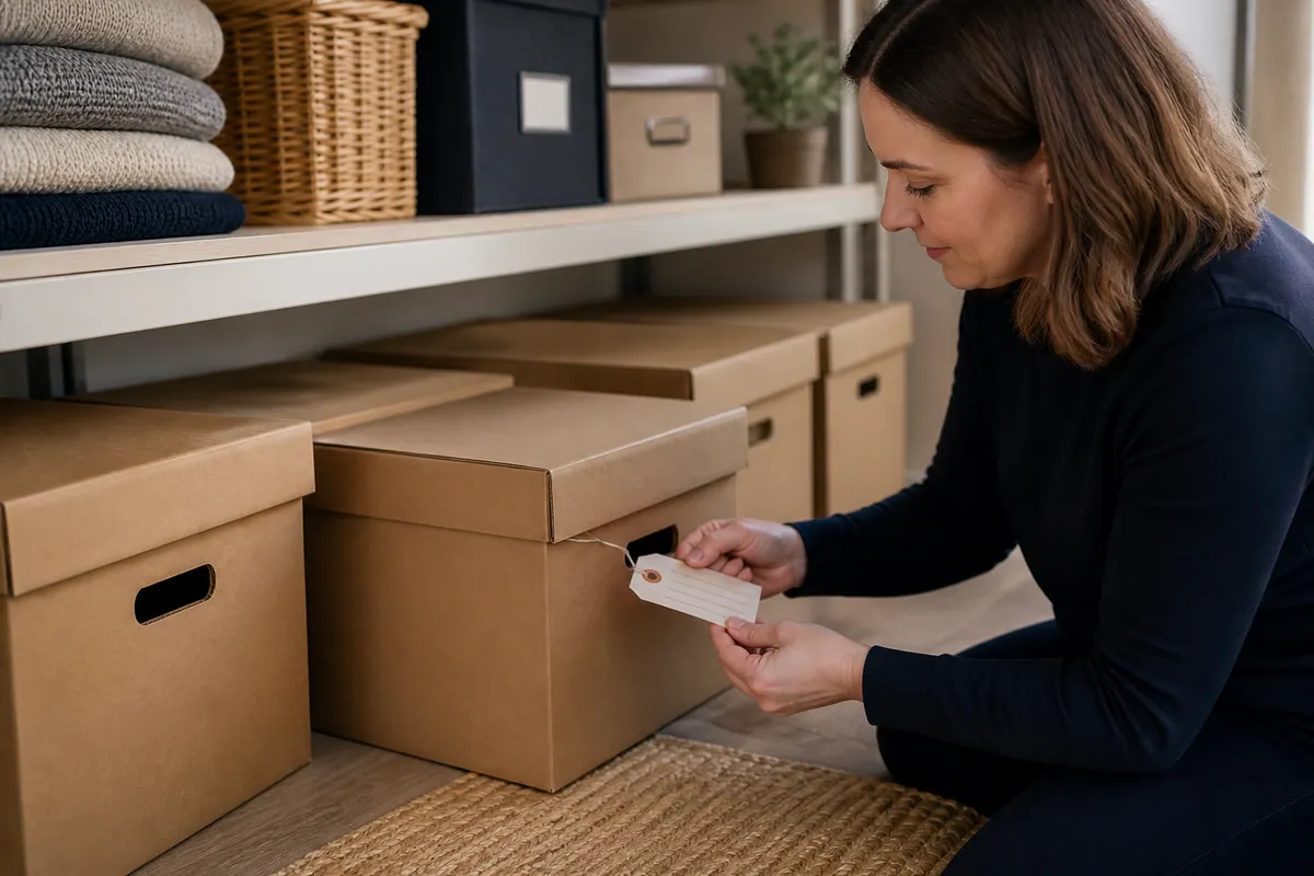 Illustrative priority retrieval for household storage planning