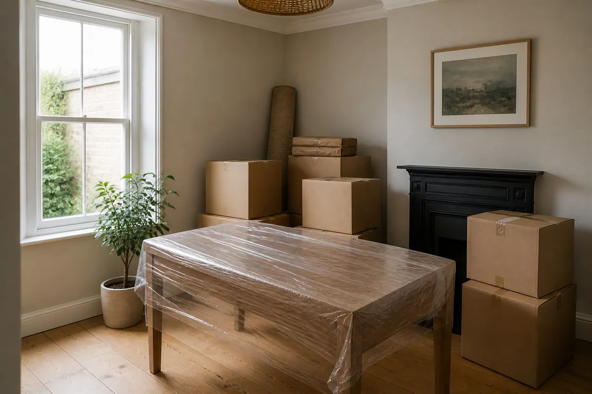 Illustrative renovation clearance for household storage planning