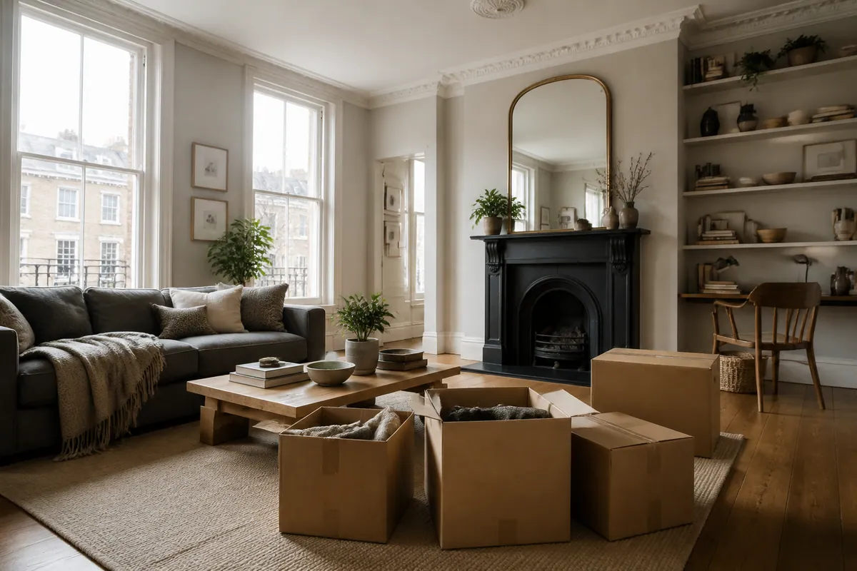Illustrative westminster flat for household storage planning