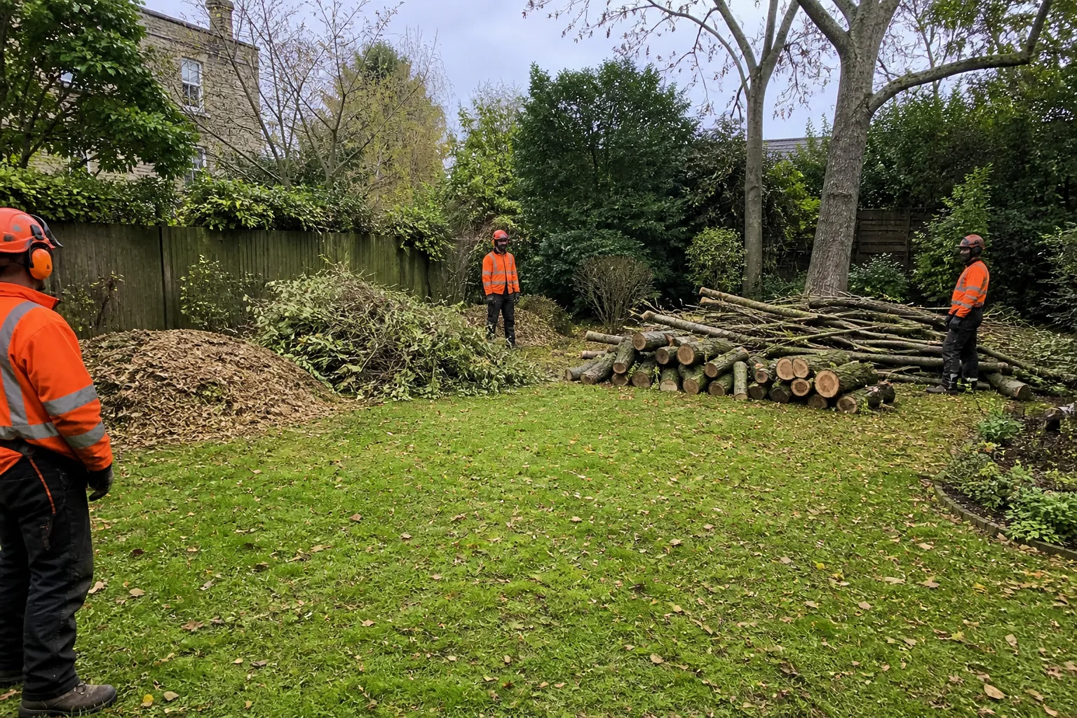 Tree, boundary and access relationship at a Westminster property