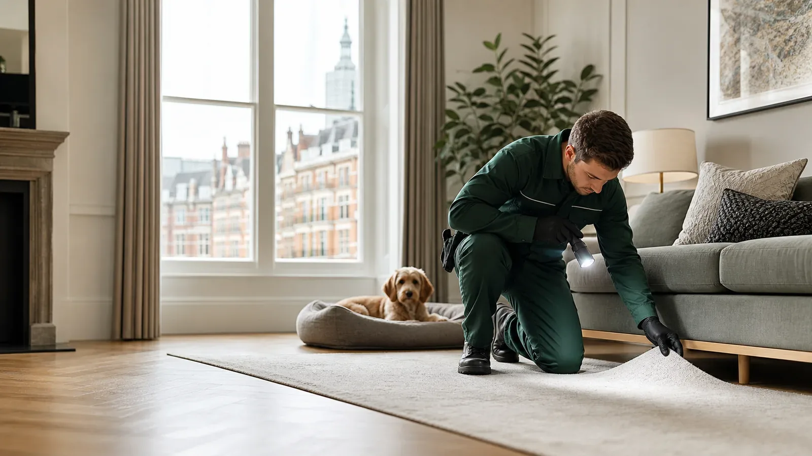 Comparing bed bug and flea evidence during a home inspection