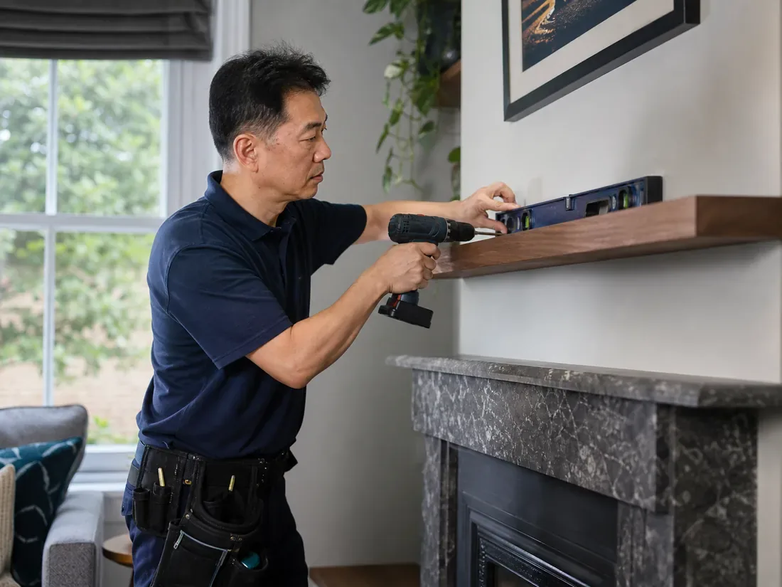 Preparing a room for flat-pack furniture assembly