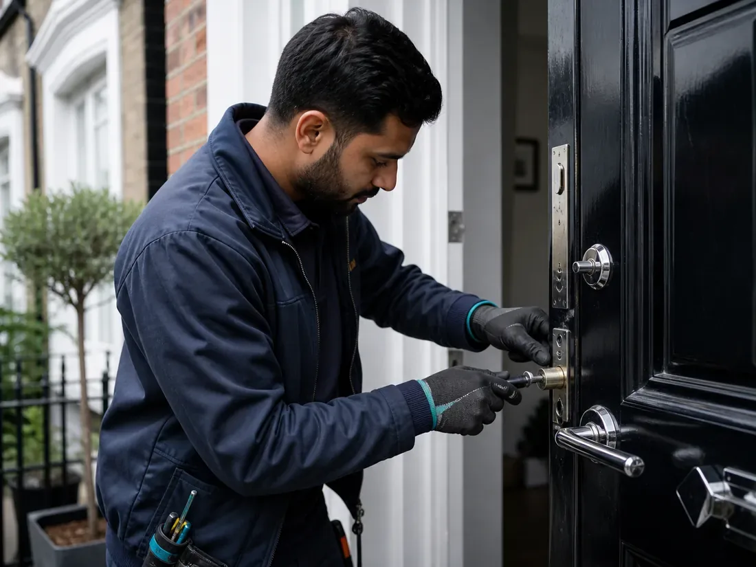 Assessing a London door lock after keys are lost