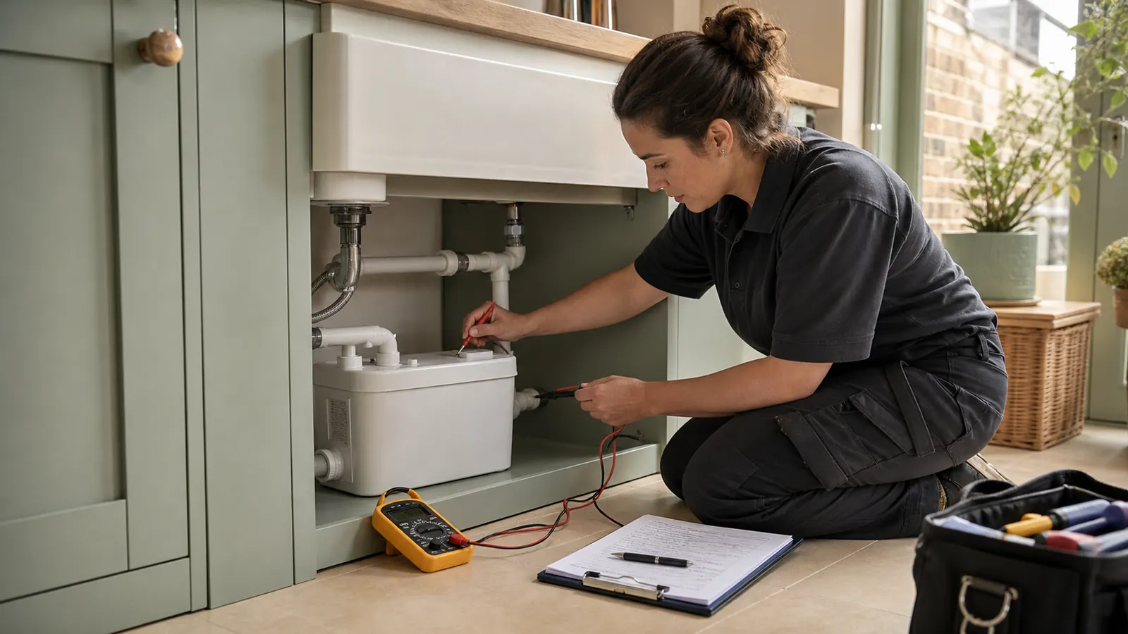 Macerator electrical and pipework diagnosis in Birmingham