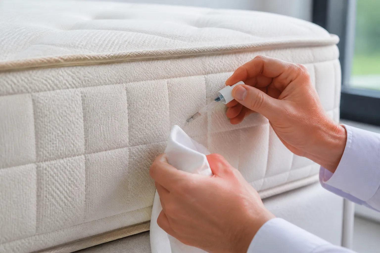 Mattress fabric and seam cleaning in Penge
