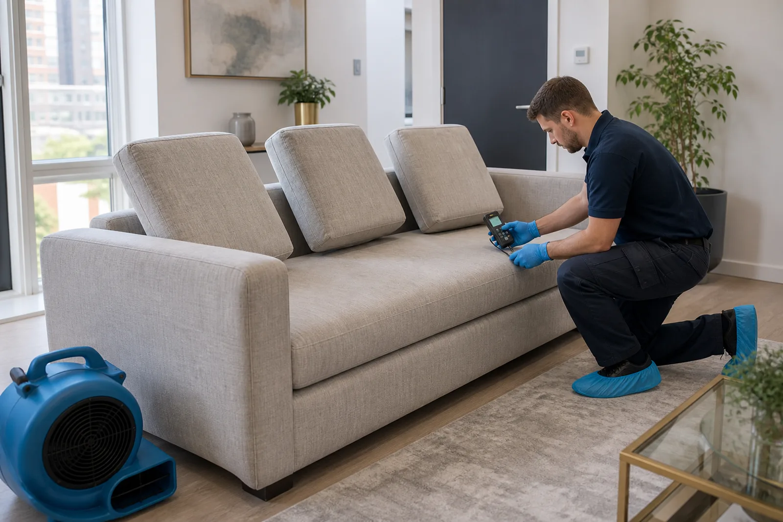 Professional sofa upholstery care in Purley